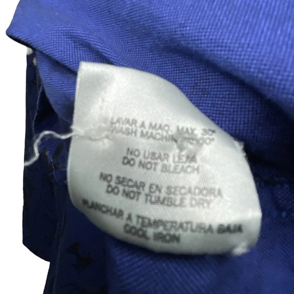 Soulland Button Shirt Baseball Theme Mens Size Large Blue Black Modern Designer - Picture 9 of 10